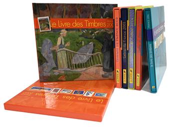 France : Les livres de l´année 2002 à 2007 (complet avec les timbre)