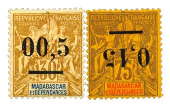 Madagascar : n°52d et 54a*