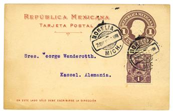 Mexique : Entier Postal 1912 timbré sur commande Produit Pharmaceutiques, Miel