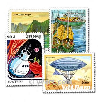 VIETNAM : pochette de 200 timbres (Oblitérés)