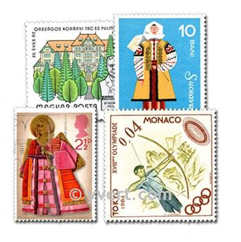 EUROPE : pochette de 5000 timbres (Oblitérés)