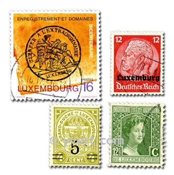LUXEMBOURG : pochette de 200 timbres (Oblitérés)