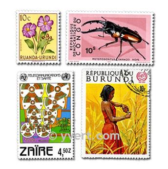 POSS. BELGES : pochette de 200 timbres (Oblitérés)