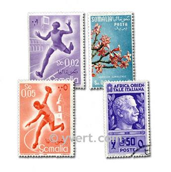 POSS ITALIENNES : pochette de 100 timbres (Oblitérés)