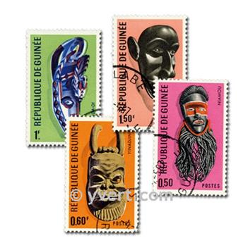 MASQUES : pochette de 100 timbres (Oblitérés)