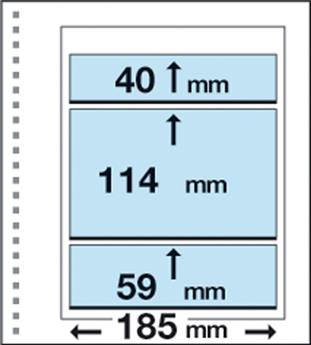 Recharges CK18 : 1 poche centrale (114x185mm) et 2 bandes (40/59 x185mm) - MARINI®