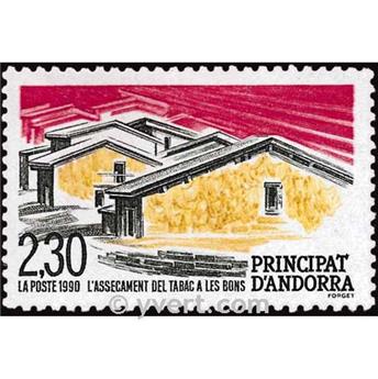 n° 395 -  Timbre Andorre Poste