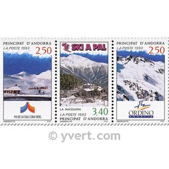 n° 429A -  Timbre Andorre Poste