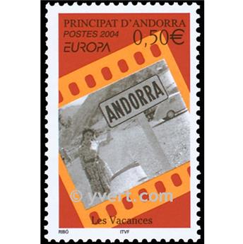 n° 594 -  Timbre Andorre Poste