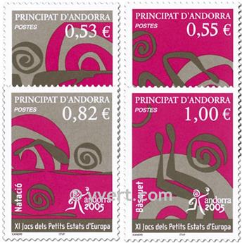n° 609/612 -  Timbre Andorre Poste