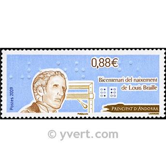 n° 666 -  Timbre Andorre Poste