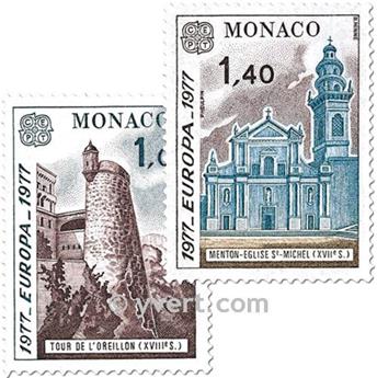 n° 1101/1102 -  Selo Mónaco Correios