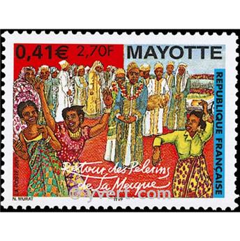 n.o 100 -  Sello Mayotte Correos