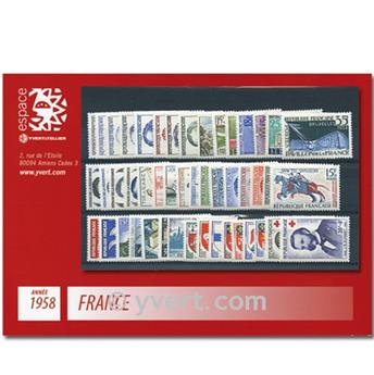 n° 1142/1188  - Stamp France Year set  (1958)