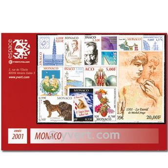 n° 2295/2318 -  Selo Mónaco Ano completo (2001)