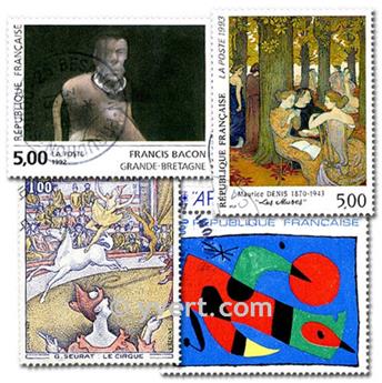 TABLEAUX : pochette de 200 timbres (Oblitérés)