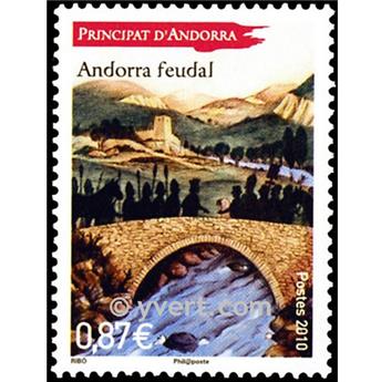 n° 702 -  Timbre Andorre Poste