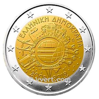 MONEDAS DE 2 € CONMEMORATIVAS 2012: GRECIA (10 AÑOS DEL EURO)