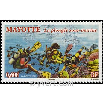 n° 255 -  Timbre Mayotte Poste