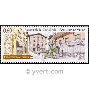 n° 725 -  Timbre Andorre Poste
