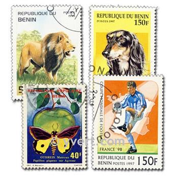 BENIN : pochette de 200 timbres (Oblitérés)