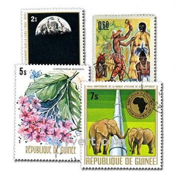 GUINEE ESPAGNOLE : pochette de 50 timbres (Oblitérés)