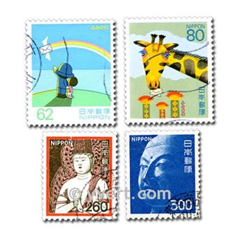 JAPON : pochette de 500 timbres (Oblitérés)