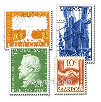 SARRE : pochette de 100 timbres (Oblitérés)
