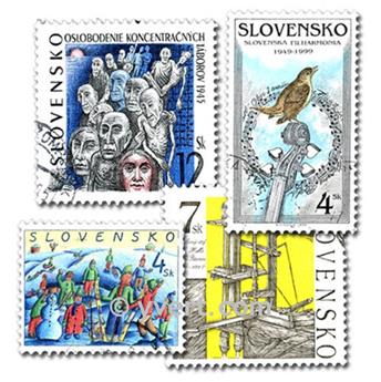 SLOVAKIA: envelope of 100 stamps