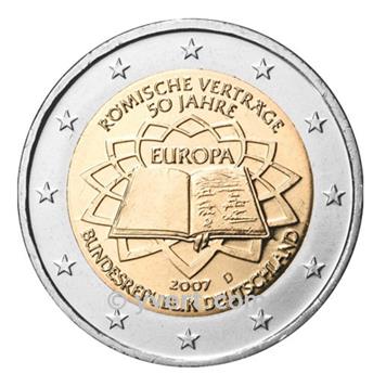 MONEDAS DE 2 € CONMEMORATIVAS 2007: ALEMANIA - D (Tratado de Roma)