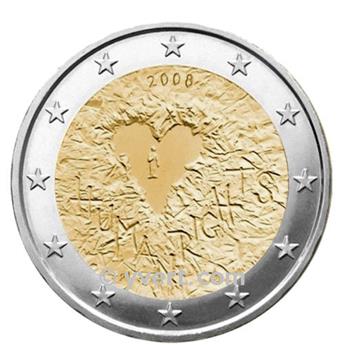 2 EURO COMMEMORATIVE 2008 : FINLANDE (60e anniversaire de la déclaration universelle des droits de l´homme)