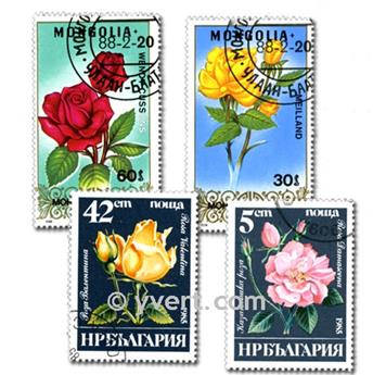 FLORE : pochette de 1000 timbres (Oblitérés)