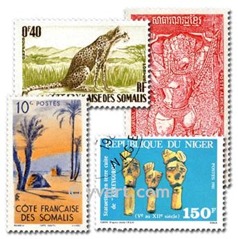 COMMUNAUTE FRANCAISE : pochette de 500 timbres (Oblitérés)