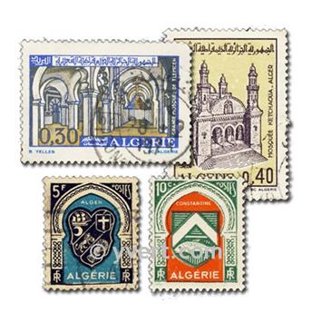 ALGERIE : pochette de 100 timbres (Oblitérés)