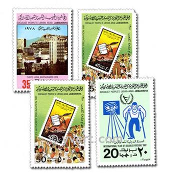 LIBYA: envelope of 50 stamps