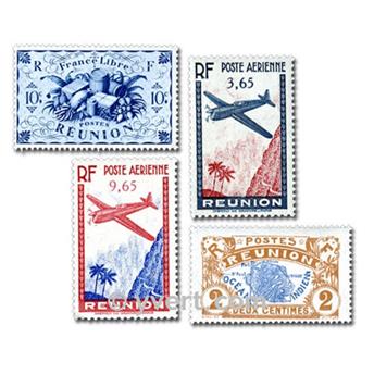 REUNION CFA : pochette de 50 timbres (Oblitérés)