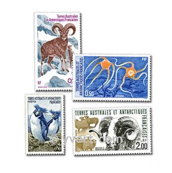 TERRES AUSTRALES : pochette de 25 timbres (Oblitérés)