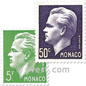 n° 344/350 -  Selo Mónaco Correios