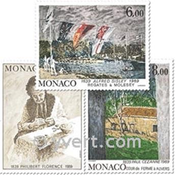 n° 1693/1695 -  Selo Mónaco Correios