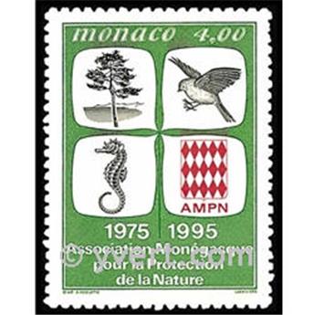 n° 1995 -  Selo Mónaco Correios