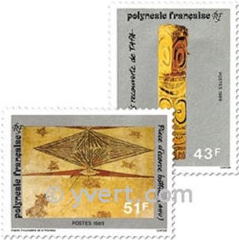 n.o 328/330 -  Sello Polinesia Correos