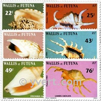 n° 312/317f (folha) -  Selo Wallis e Futuna Correios
