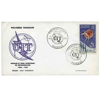 nr. 10 (obliterated) - Stamp Polynesia Air Mail (on letter)